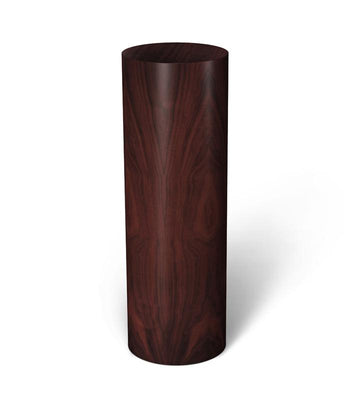 Mahogany-Dyed Walnut Cylinder Pedestal (real wood veneer) 12" dia 18" – Pedestal Source