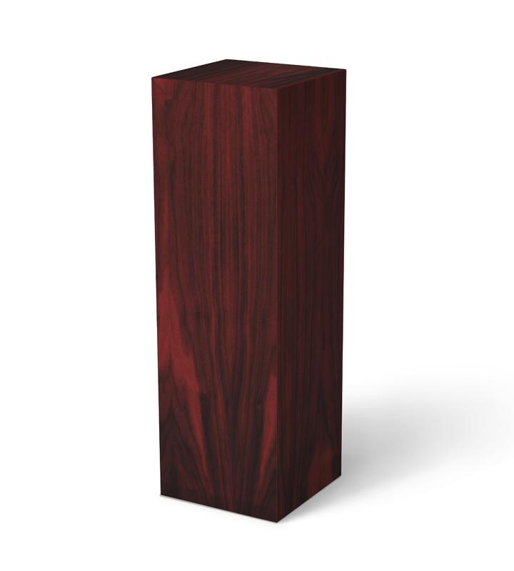 Mahogany-Dyed Walnut Pedestal (real wood veneer) 11-1/2&quot; x 11-1/2&quot; 12&quot; – Pedestal Source
