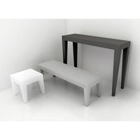 Parsons Table 15" x 15" 18" Black – Pedestal Source