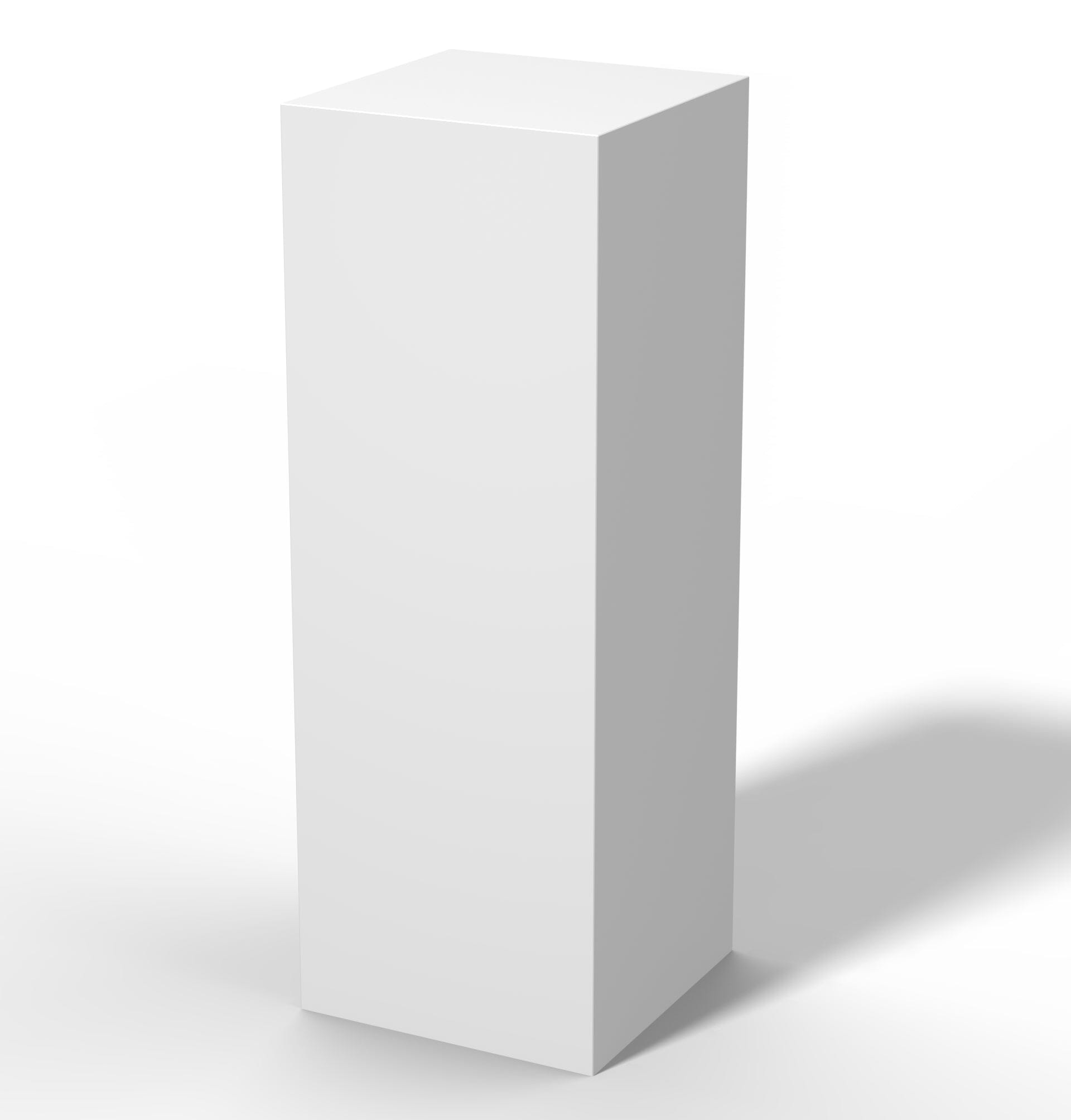 Super Matte Laminate Pedestal 11-1/2&quot; x 11-1/2&quot; 12&quot; White – Pedestal Source
