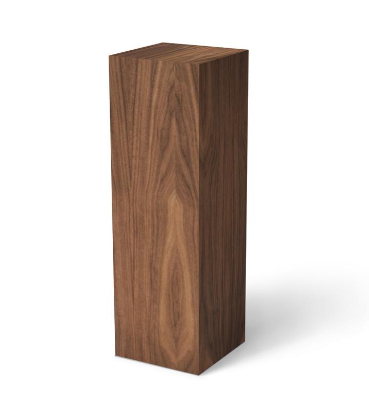 Walnut Pedestal (real wood veneer) 11-1/2&quot; x 11-1/2&quot; 12&quot; -- – Pedestal Source