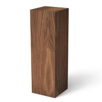 Walnut Pedestal (real wood veneer) 11-1/2" x 11-1/2" 12" -- – Pedestal Source