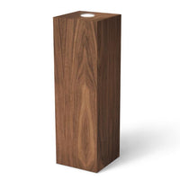 Walnut Pedestal (real wood veneer) 11-1/2" x 11-1/2" 12" Spotlight – Pedestal Source