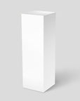 White Gloss Acrylic Pedestal 11-1/2" x 11-1/2" 12" – Pedestal Source