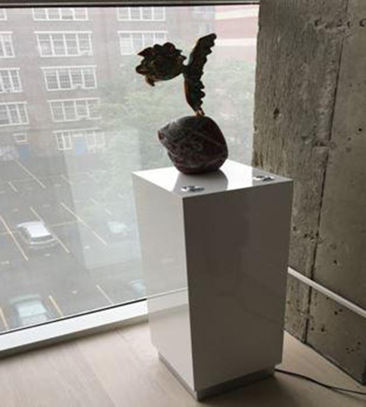White Gloss Acrylic Pedestal – Pedestal Source