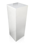White Gloss Laminate Pedestal 11-1/2" x 11-1/2" 24" -- – Pedestal Source